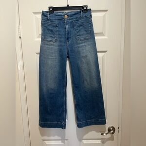 Anthropologie Maeve The Colette Crop Wide-Leg Jeans